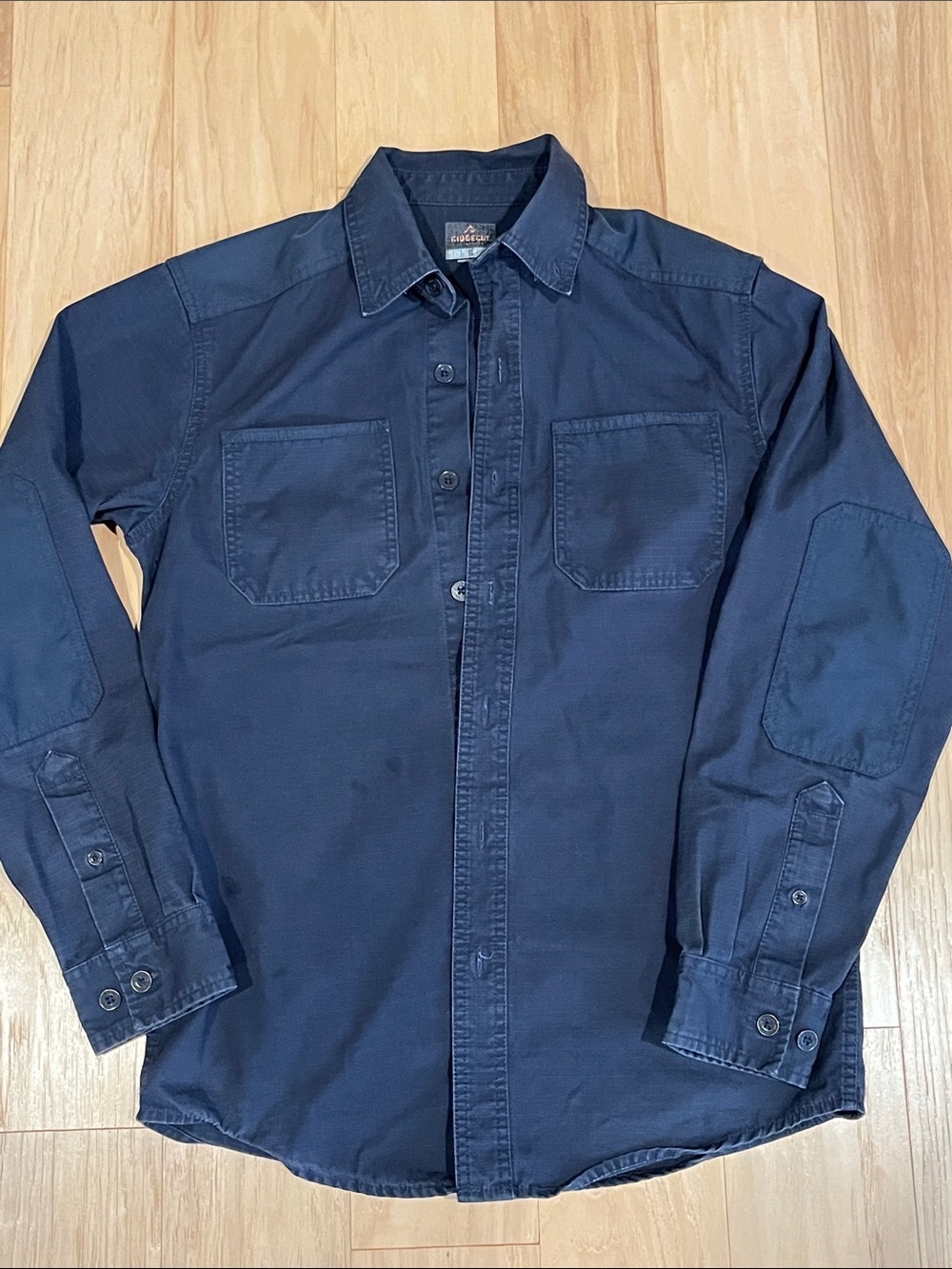Ridgecut Men's Dark Blue Utility Button-Down Shirt